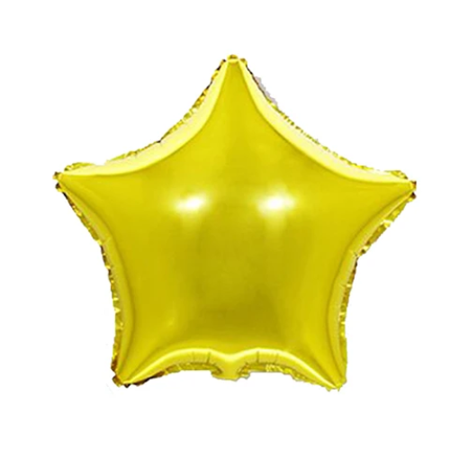 Globo Metálico Estrella Dorada 8Pcs 12Cm-0