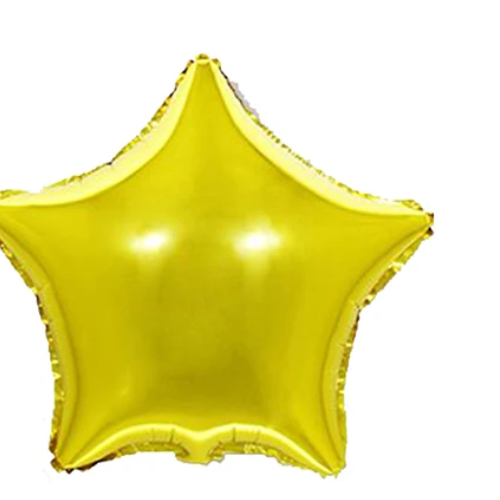 Globo Metálico Estrella Dorada 8Pcs 12Cm-1