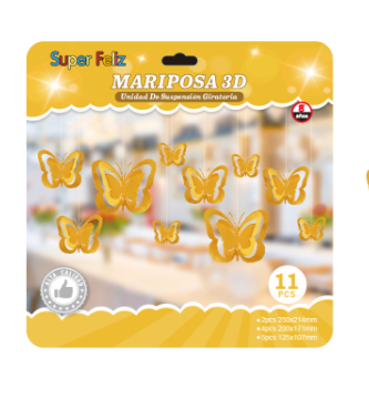 MARIPOSAS 3D AMARILLAS-1