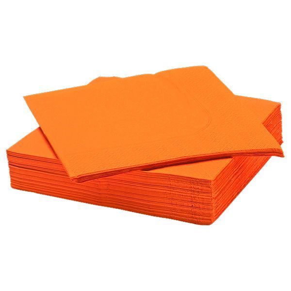 SERVILLETAS NARANJO 33X33 X20 UNI-0