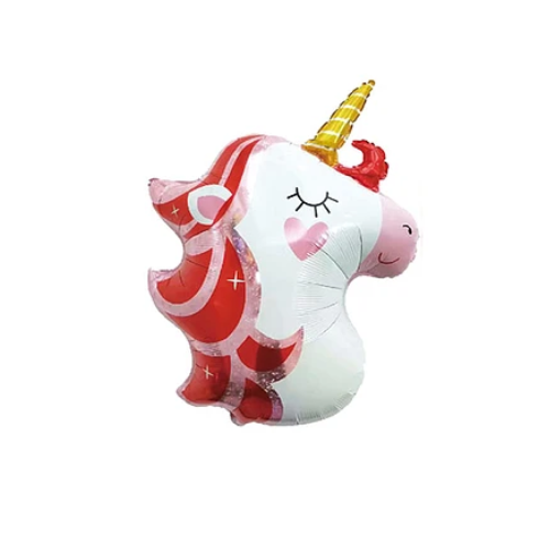 Globo Metálico Unicornio Color Blanco-0