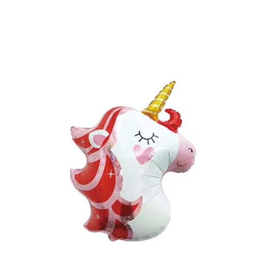 Globo Metálico Unicornio Color Blanco-1