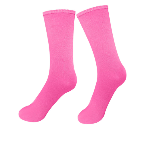Calcetines De Mujer Corte Medio Color Liso 12 Unid-0