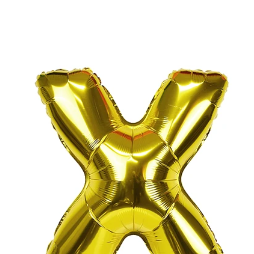 Globo Letra X Oro 30 Pulgadas-1