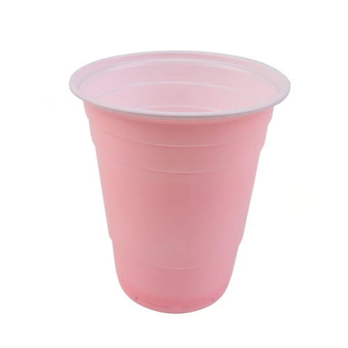 Vasos Plasticos Rosa 500ml 10pcs-0