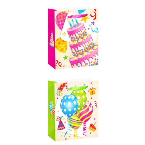 Bolsa De Regalo Pastel Globos 18X8.5X24 Cm | 12 Unid-1
