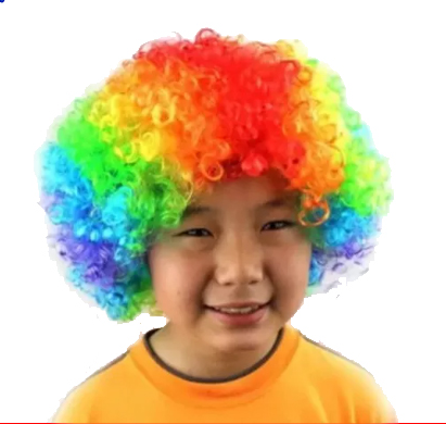 PELUCA AFRO MULTICOLOR-1