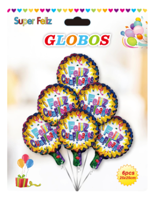 GLOBOS CUMPLEAÑOS