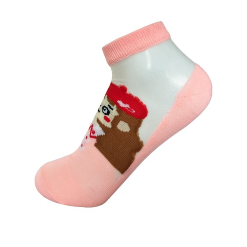 Calcetines De Mujer Estampado De Muñeca 12 Unid-0