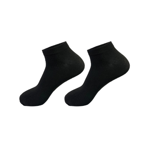 Calcetin De Hombre Corte Tobillo Negro Blanco Gris 12 Unidades-0