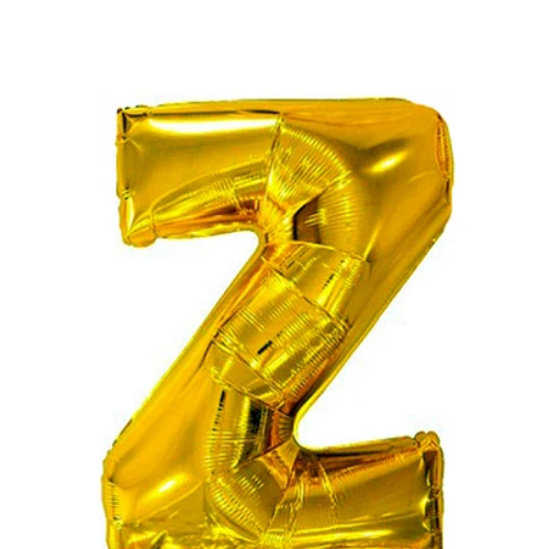 Globo Letra Z Oro 40 Pulgadas-1