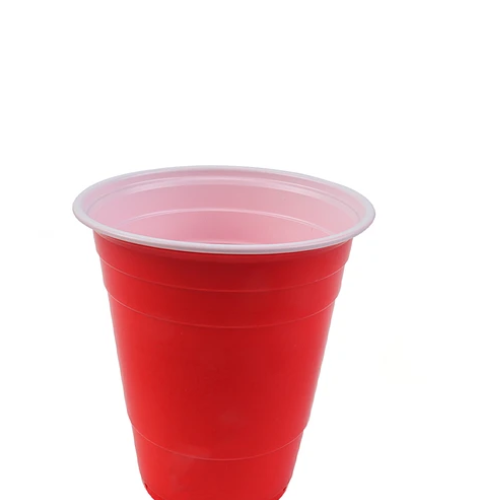 Vasos Plasticos Rojo 500ml 10pcs-1