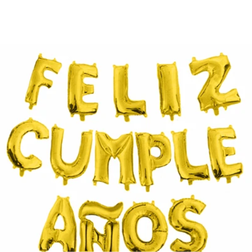 Globo Feliz Cumpleaños Oro 16 Pulgadas-1