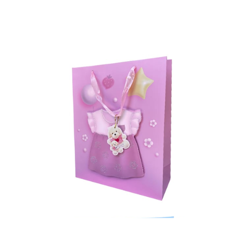 Bolsa De Regalo Mamadera Vestido Bebe 31X12X40Cm 12 Unid -0