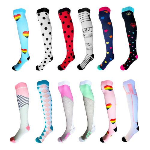 Calcetines Para Varices Con Diseño 12 Unid-1
