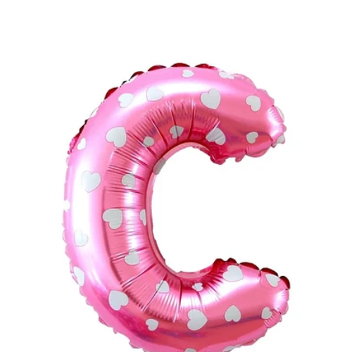 Globo Letra C Rosa 16 Pulgadas-1