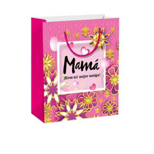 Bolsa De Regalo Rosas Coloridas 31X12X40Cm 12 Unid -0
