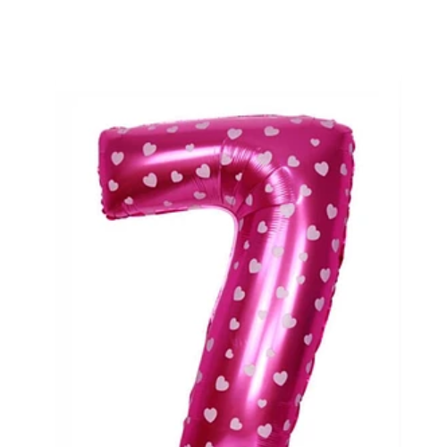 Globo Número 7 Rosa 16 Pulgadas-1