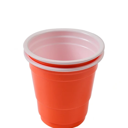 Vasos Plasticos Shot Naranja 16pcs 60ml-1