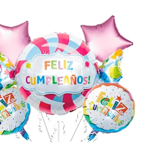 Set De Globos Metálicos Dulces 5Pcs-1
