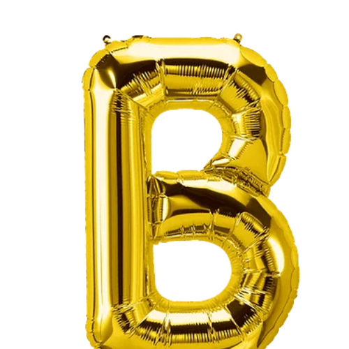 Globo Letra B Oro 30 Pulgadas-1