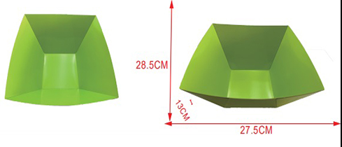 PLATOS HONDO VERDE 27.5CM-0