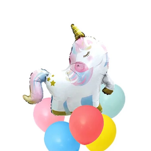 Set De Globos Unicornio 7 Piezas-1