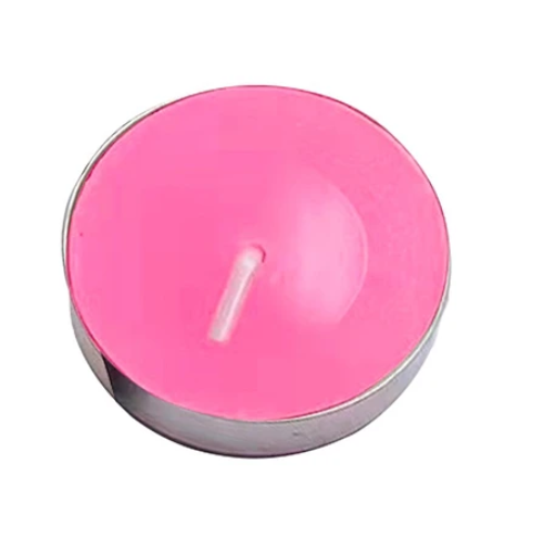 Velas Aromáticas Color Rosado 10pcs 3,5cm-0