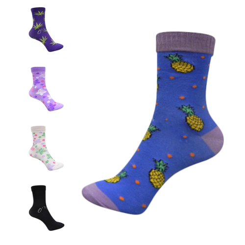 Calcetines Con Diseños Surtidos Y Colores 12 Unidades-1