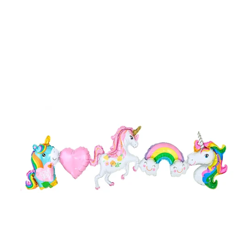 Globo Metalico Unicornio 26x105 cm-1