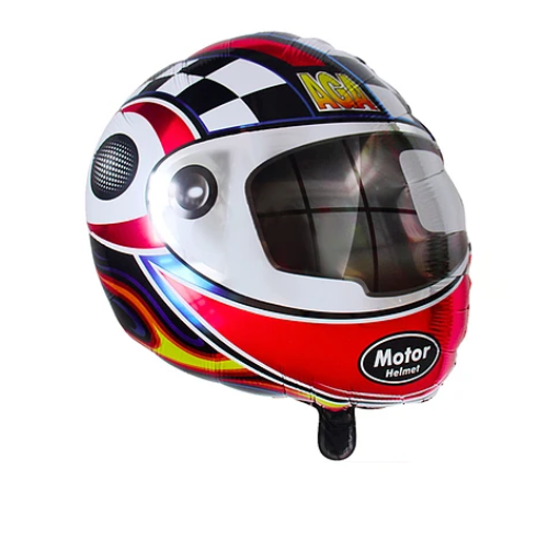 Globo Metalico Diseño Casco 51x53Cm-0