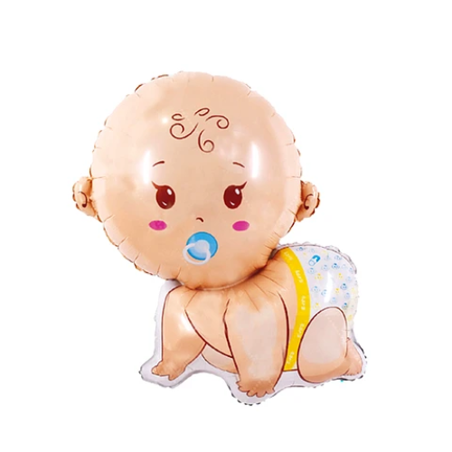 Globo Metalico Bebe Niño 77x65Cm 1Pcs-0