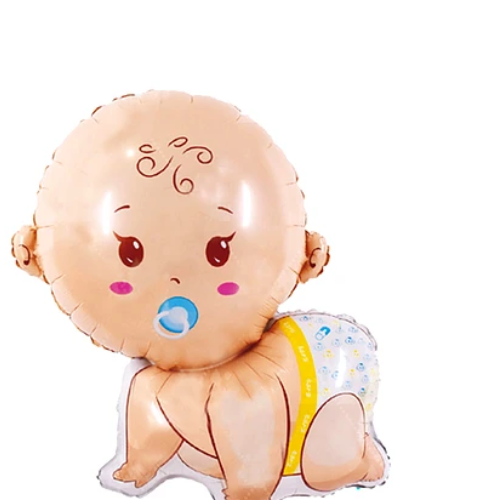Globo Metalico Bebe Niño 77x65Cm 1Pcs-1