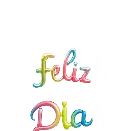 Set Globos Metálicos Feliz Día Multicolor-1