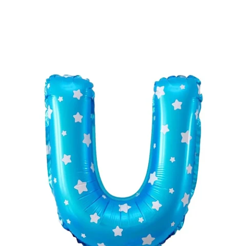 Globo Letra U Azul 16 Pulgadas-1