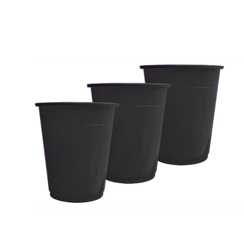 Vasos Plásticos 250ml 25pcs Negro-0
