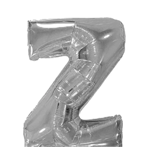 Globo Letra Z Plata 16 Pulgadas-1