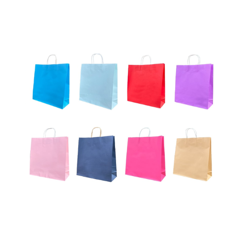 Bolsa De Regalo Color Liso Papel 31.5X25X11.5Cm 12 Unid-1
