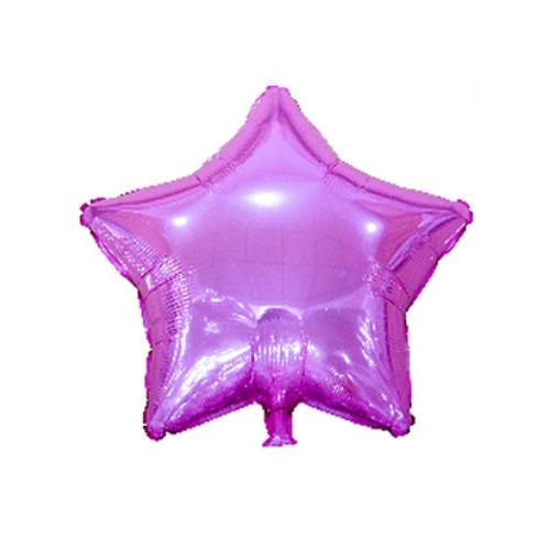 Globo Metalico Estrella Color Rosado Tornasolado-0