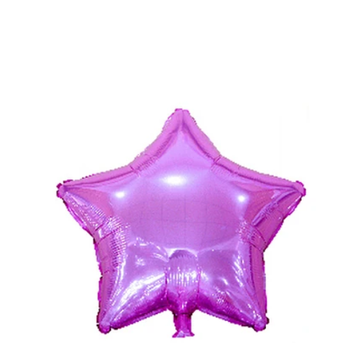 Globo Metalico Estrella Color Rosado Tornasolado-1