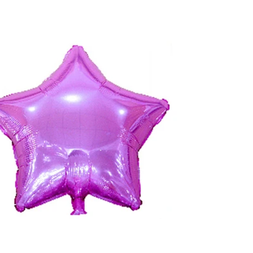 Globo Metalico Estrella Rosado Tornasolado-1