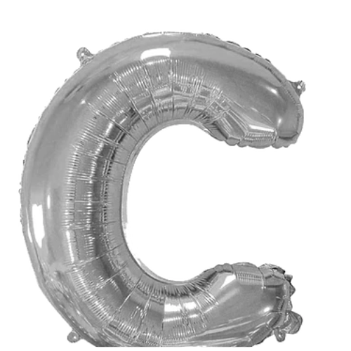 Globo Letra C Plata 40 Pulgadas-0