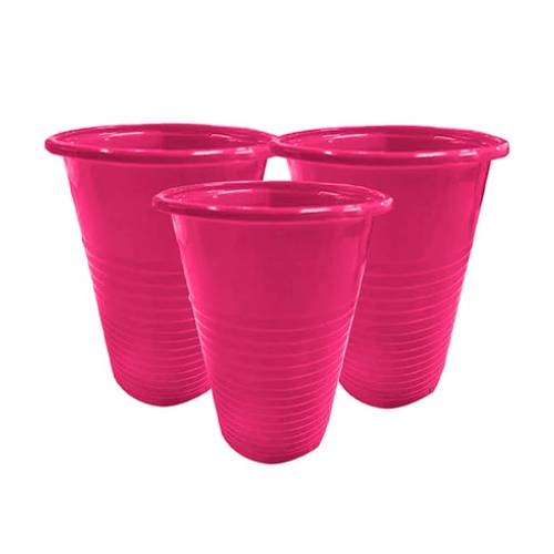 Vasos Plásticos Fucsia 200ml 25un-0