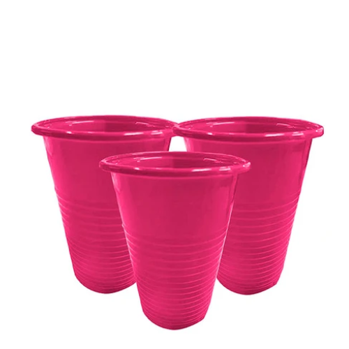Vasos Plásticos Fucsia 200ml 25un-1