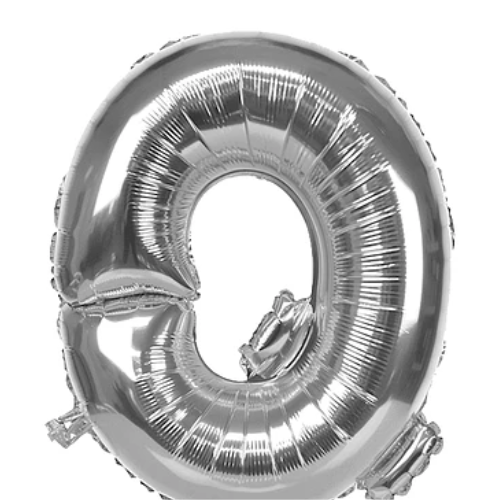 Globo Letra Q Plata 40 Pulgadas-0