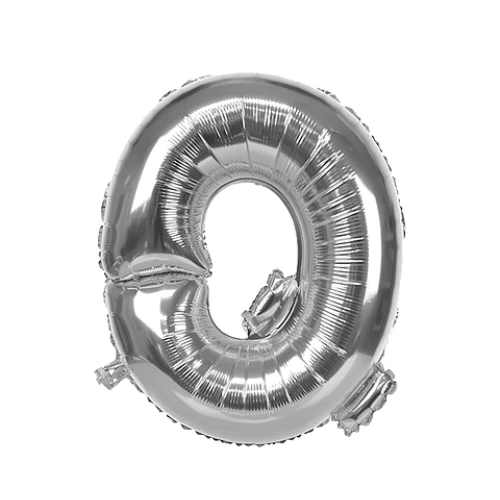Globo Letra Q Plata 40 Pulgadas-1