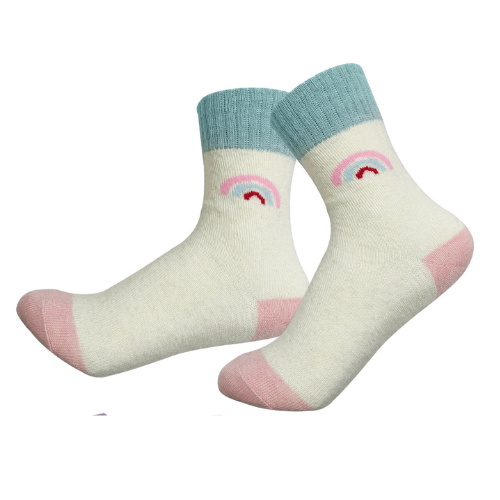 Calcetines De Niña Lana Diseño Surtido Talla 4 12 Unid-0