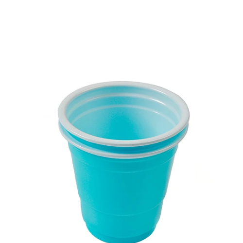 Vasos Plasticos Shot Celeste 16pcs 60ml-1
