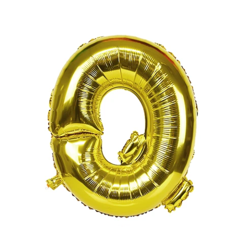 Globo Letra Q Oro 16 Pulgadas-0