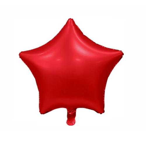 Globo Métalico Estrella Color Rojo 45 Cm-0